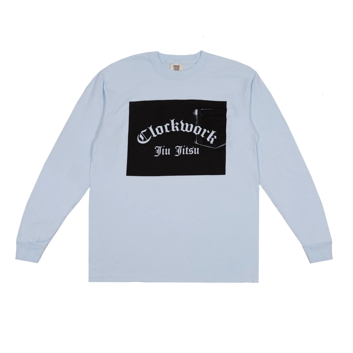 Block Logo Shop L/S Pocket Tee — Clockwork NYC